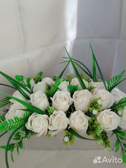 Мыло ручной работы, мыльные розы, букеты