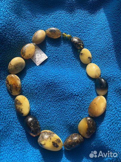 Янтарные бусы натуральные