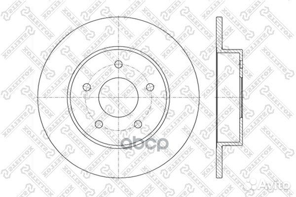 6020-2257-SX диск тормозной задний Nissan Prim