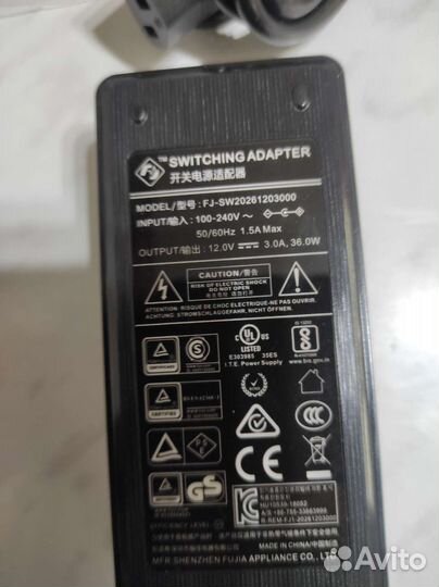 Блок питания 12v 3A