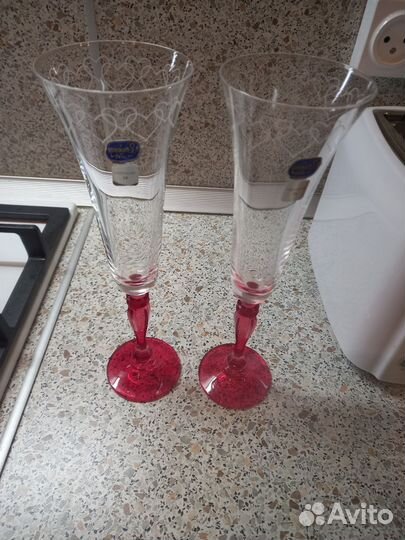 Бокалы для шампанского богемия