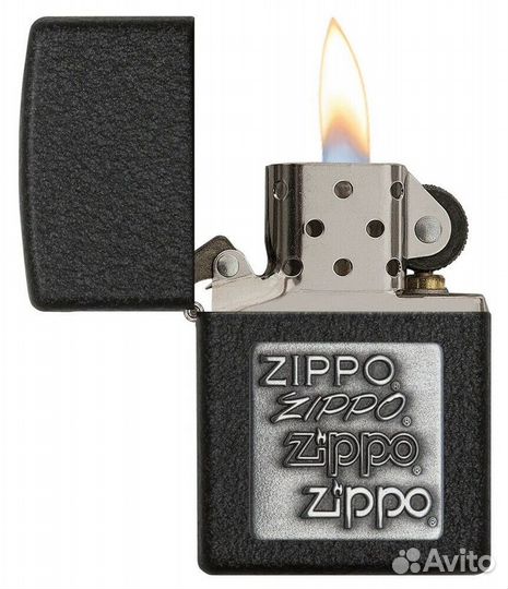 Зажигалка Zippo 363 Black Crackle Оригинал Новая