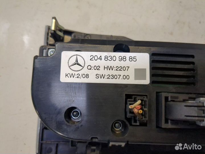 Переключатель отопителя Mercedes C W204, 2008