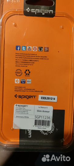 Чехол для nexus 6 spigen