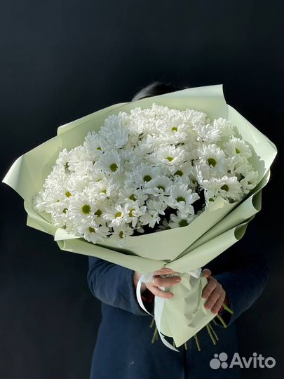 Букет из кустовых хризантем