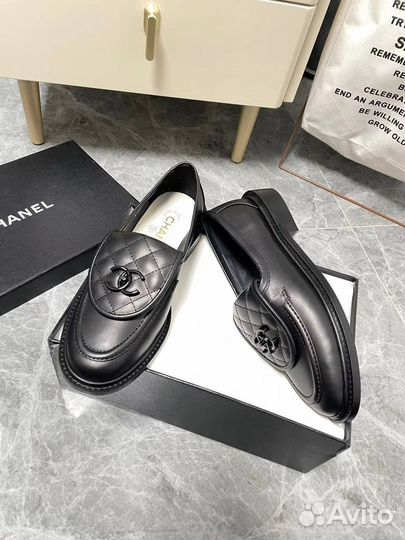 Лоферы chanel corduroy loafers