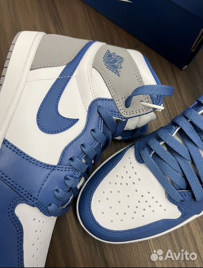 Кроссовки nike jordan high blue оригинал