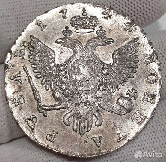 1 Рубль 1744 года. СПБ. Елизавета 1. Оригинал