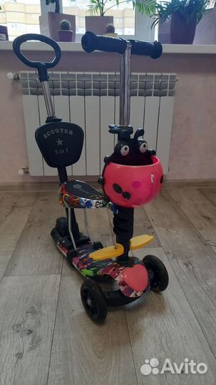 Самокат детский трехколесный 5 в 1