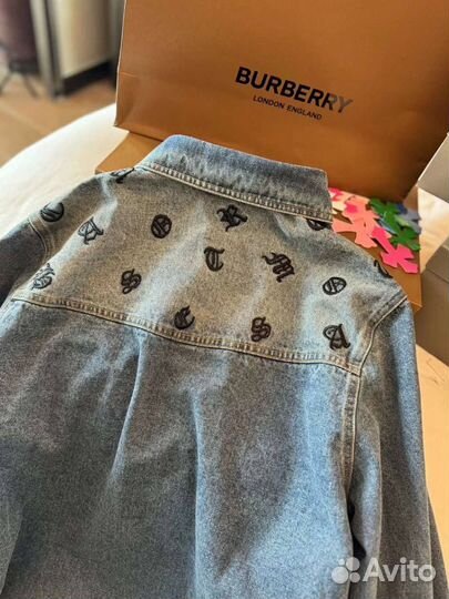 Джинсовая рубашка Chrome hearts