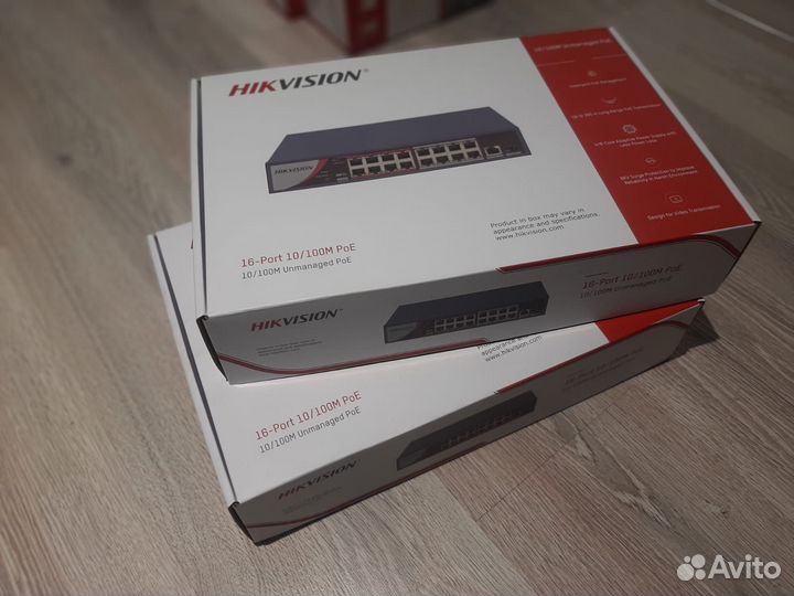 Коммутатор Hikvision DS-3E0318P-E/M 16PoE
