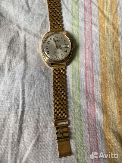 Часы 27 камней, позолоченые, автоподзавод