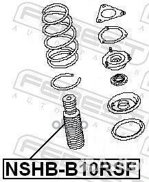 Пыльник амортизатора nshb-B10RSF Febest