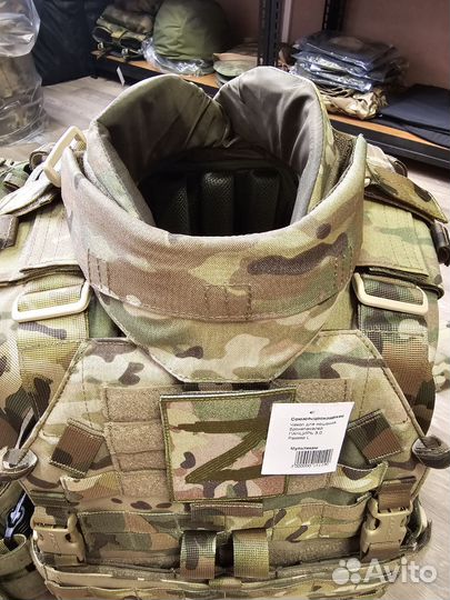 Защита шеи для бронежилета ссо мох/ мультикам