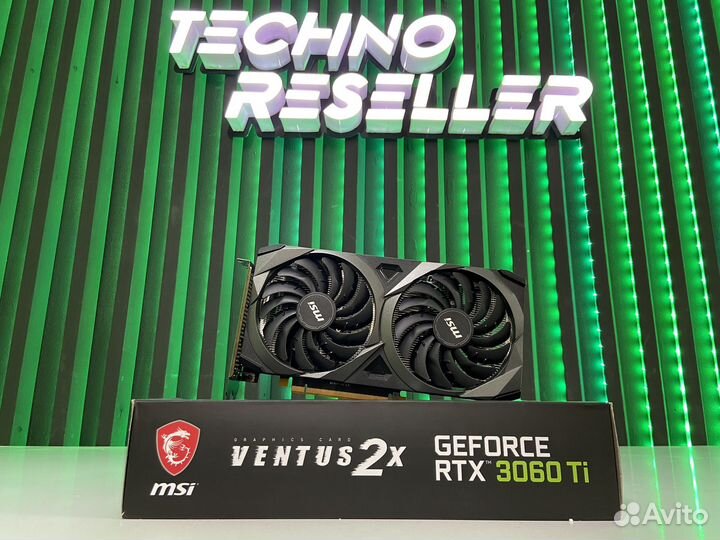 Видеокарта MSI RTX 3060Ti Ventus 2X 8gb