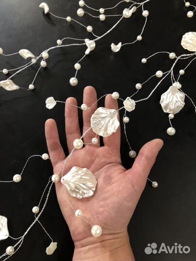 Ветка с жемчужинами, декор