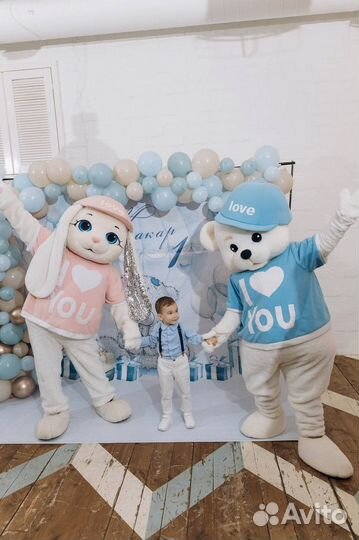 Ростовые куклы Мишки, Лол, Зайка на праздник