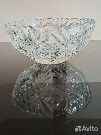 Ваза хрустальная СССР, конфетница