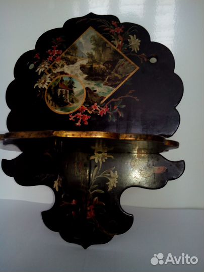 Полка-консоль шинуазри. Винтаж