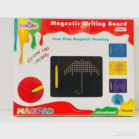 Магнитный планшет для рисования. 380 отверстий