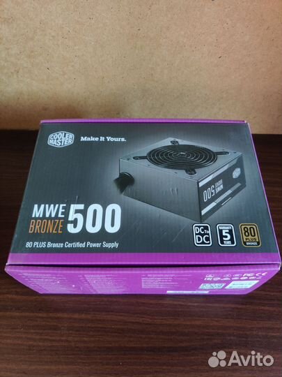 Блок питания CoolerMaster MWE Bronze 500W
