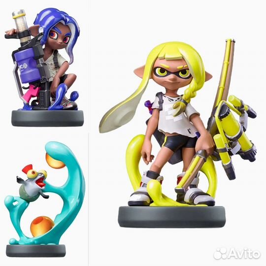 Splatoon 3 Amiibo card набор 3 шт