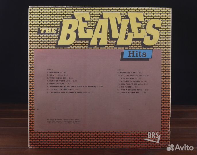 The Beatles – Hits BRS 1991 ussr LP VG/EX