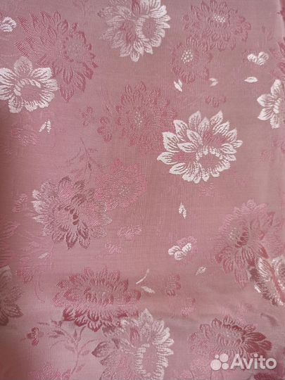 Отрез шёлк шёлк натуральный жаккард. Атлас. СССР