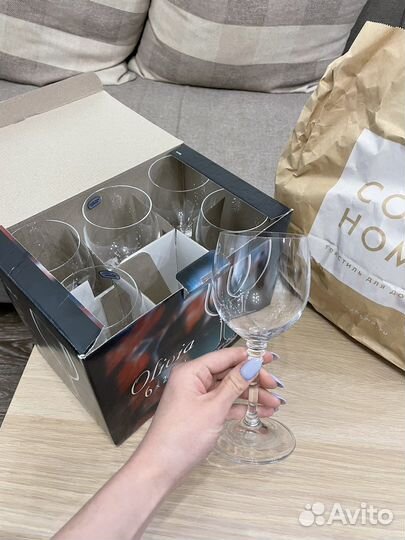 Фужеры (бокалы богемия) для вина 6 шт