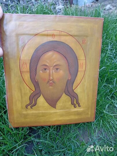 Икона старинная Спас. Ярое око