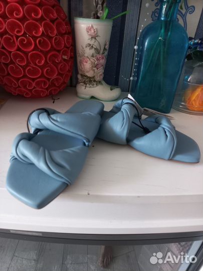 Zara home тапочки шлепки 36