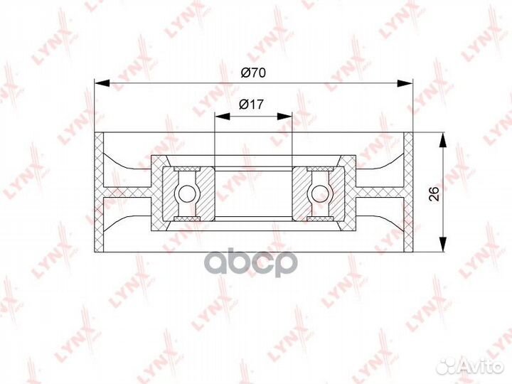 Ролик натяжной навесного оборудования PB5168 LY