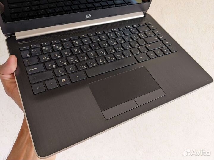 HP 14-df0000ur 8/128Gb (IPS 400нит, новый акб)