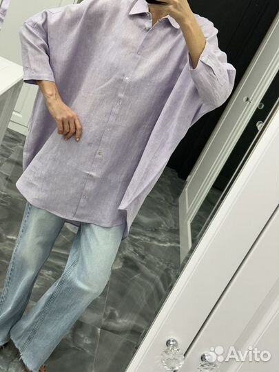 Рубашка туника 120%linen