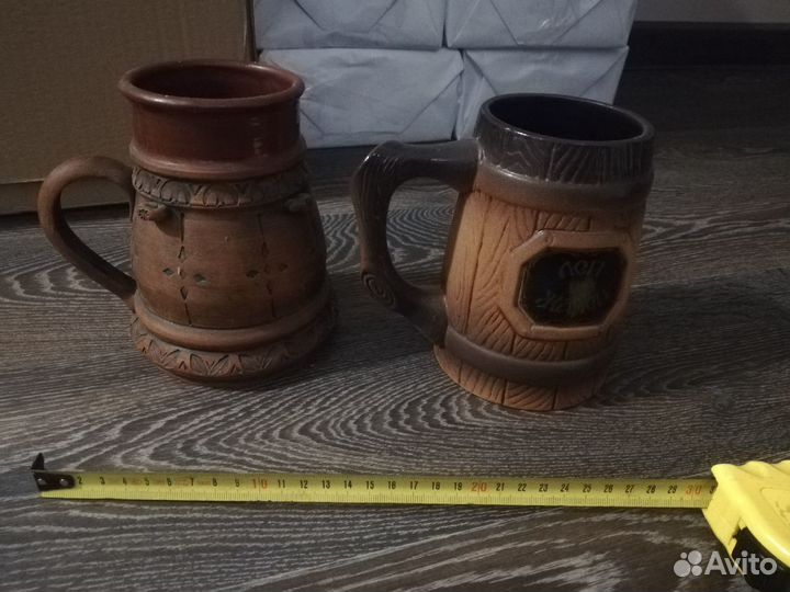 Кружки пивные керамические (2 шт) Цена за обе