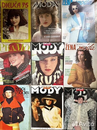 Журналы мода 1980 г. - Германия,Польша, Рига