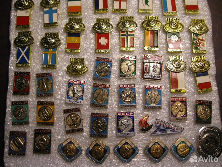 Значки спортивные, Олимпиада-80, клубы и др