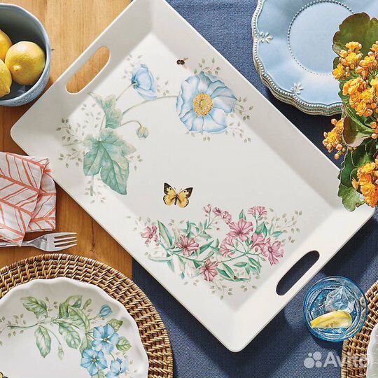 Подносы Lenox Бабочки на лугу Butterfly Meadow