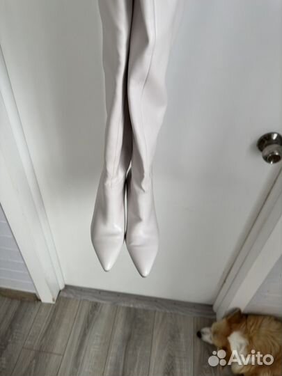 Ботфорты белые