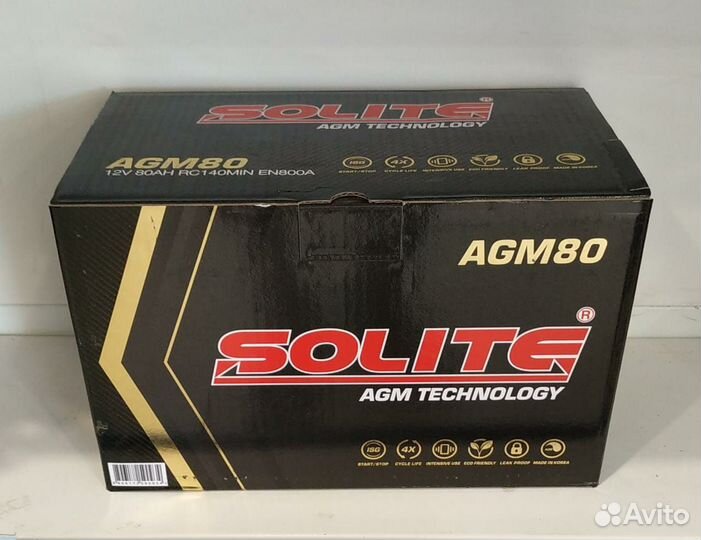 Аккумулятор AGM 80 Ah Solite