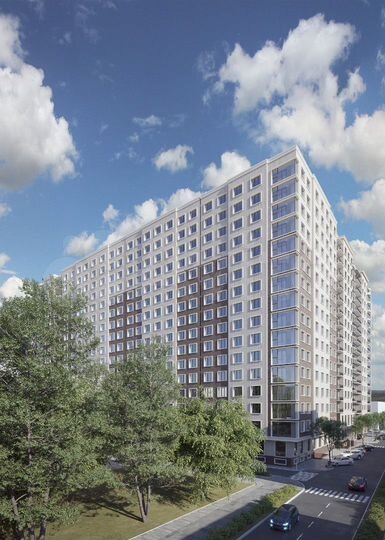 1-к. квартира, 50,9 м², 4/16 эт.