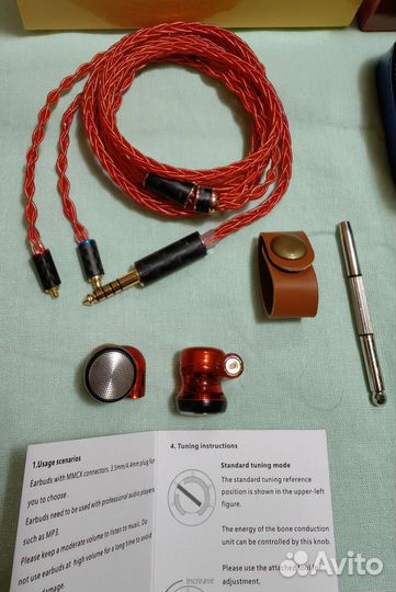 Наушники вкладыши Penon Conductor mmcx 4,4 мм