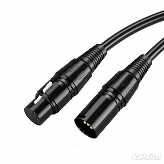 Микрофонный кабель XLR 3pin папа мама разной длины
