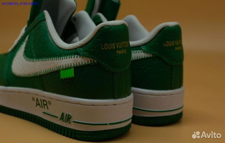 Кроссовки Nike air force 1 Louis Vuitton Green