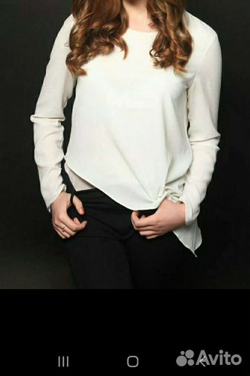 Блузка белая