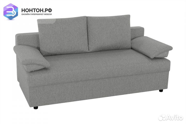 Диван еврокнижка Лира жаккард светло-серый