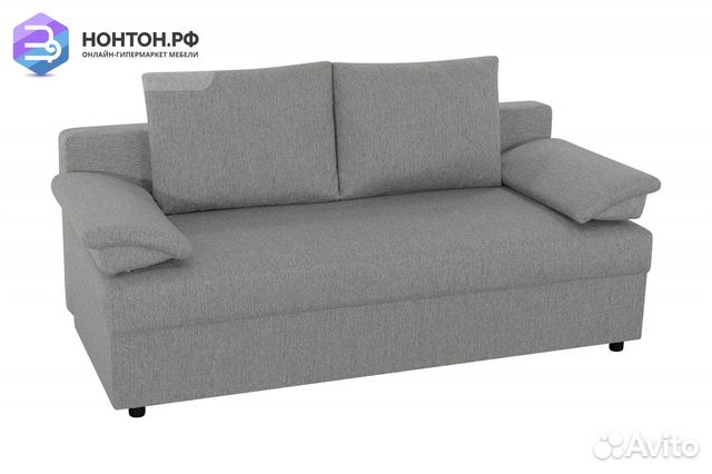 Диван еврокнижка Лира жаккард светло-серый