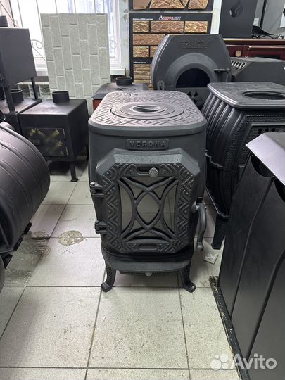 Чугунная отопительная печь