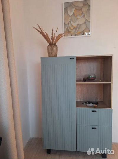 Шкаф пенал в гостинную Олива