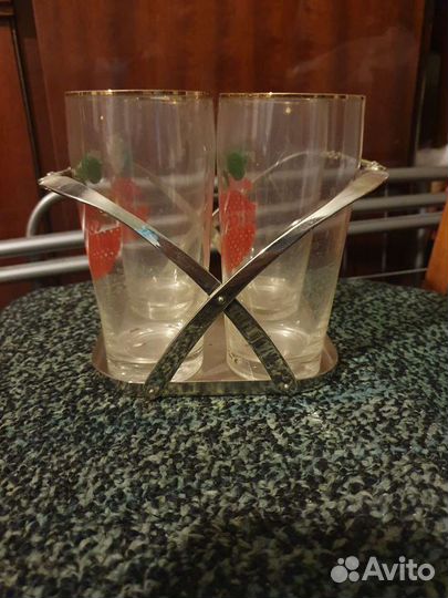 Стаканы СССР на подставке